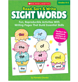 Scholastic BOOK READ, SORT, WRITE SIGHT WORDS GRADE K-2