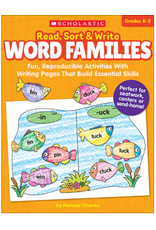 Scholastic BOOK READ, SORT, WRITE WORD FAMILIES GRADE K-2
