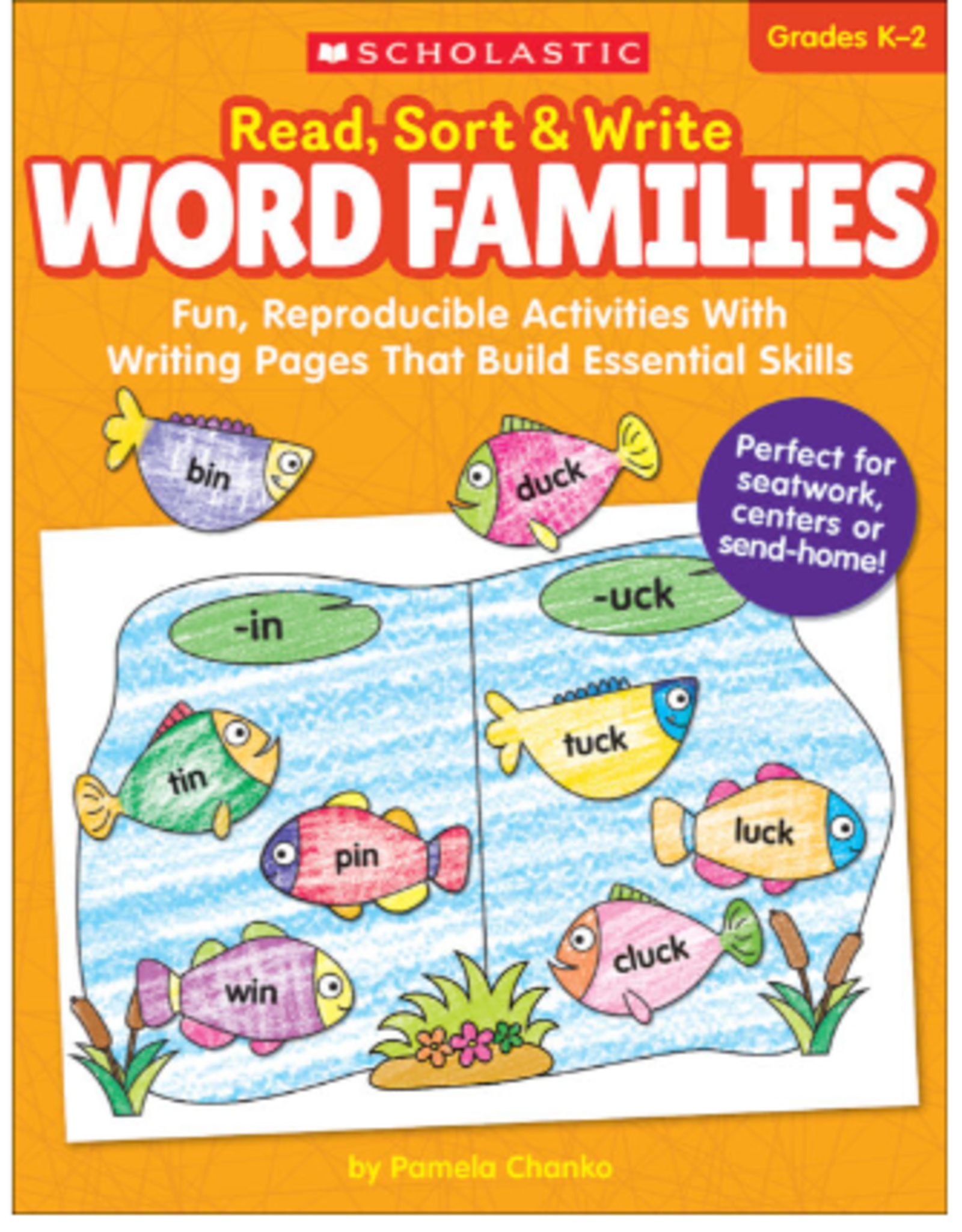 Scholastic BOOK READ, SORT, WRITE WORD FAMILIES GRADE K-2