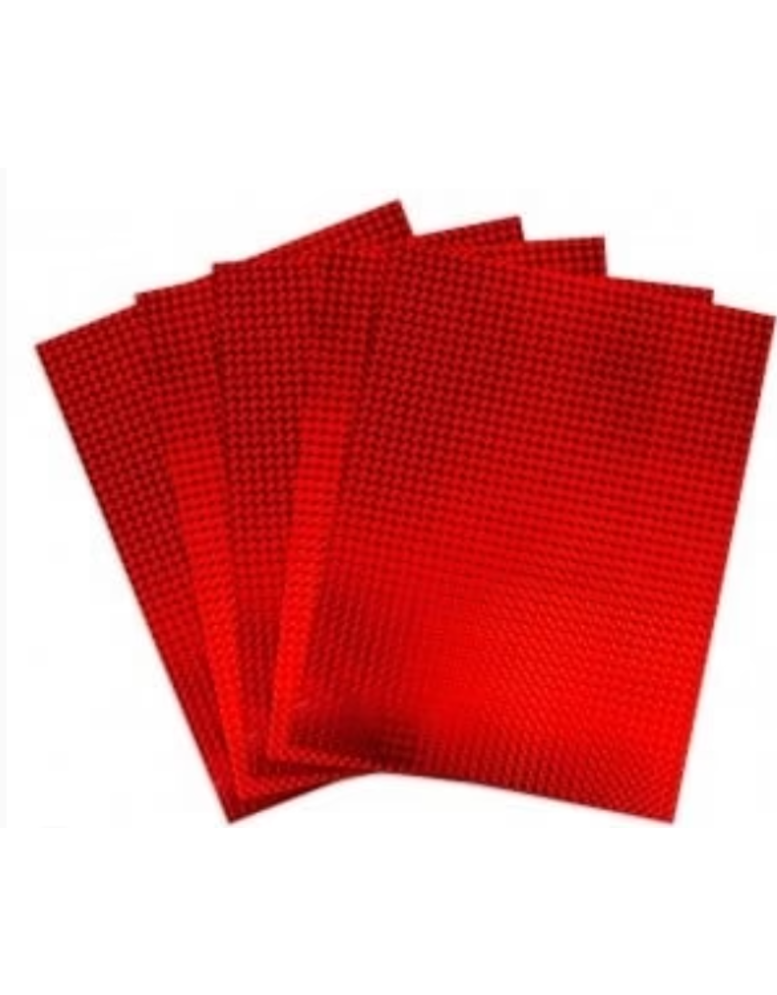 HYGLOSS HOLOGRAPHIC PAPER SELF-ADHESIVE : 8½x11, MOSAIC RED 5 SHEETS