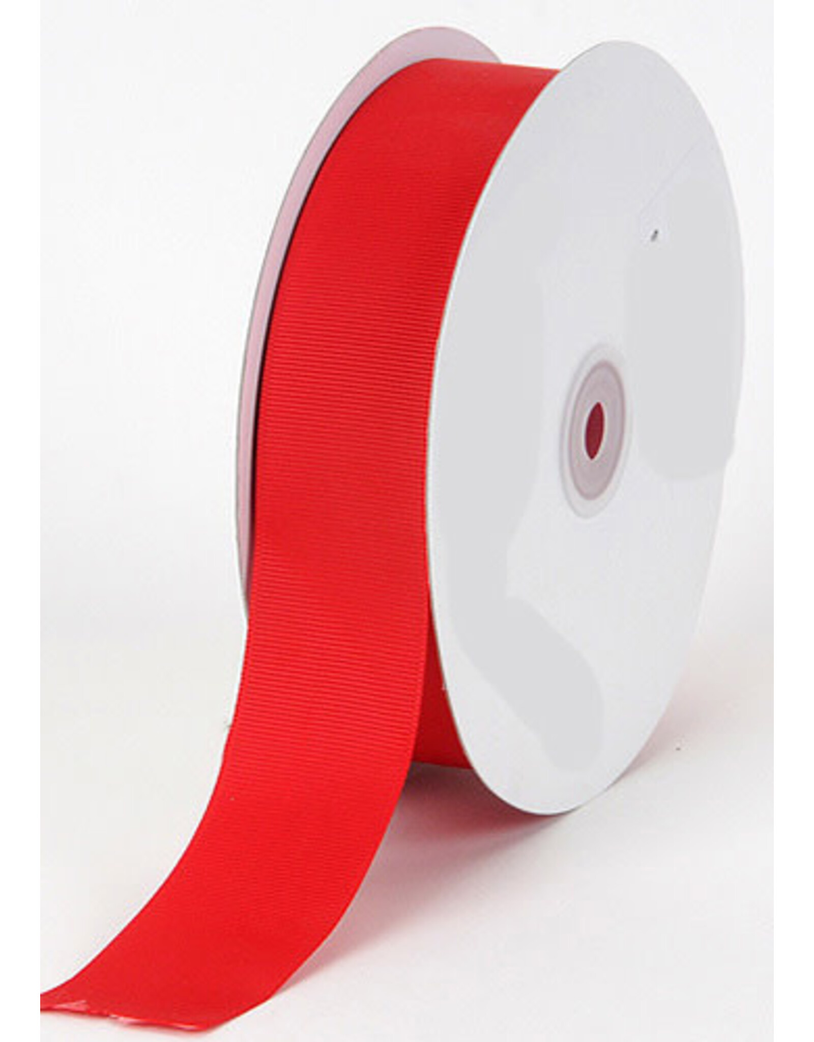 GROSGRAIN POLYESTER RIBBON: RED 1/4" x 25 YARDS