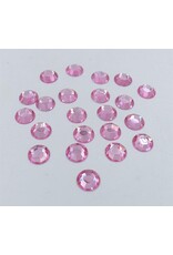 RHINESTONE: ROUND PINK 12 MM - 100 PACK