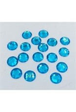 RHINESTONE: ROUND TURQUOISE14 MM - 60 PACK