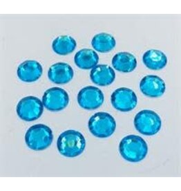 RHINESTONE: ROUND TURQUOISE14 MM - 60 PACK