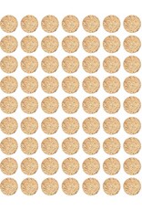 RANENU STICKER MINI MATZAH 1/2"-  63 STICKERS PER SHEET - 6 SHEETS