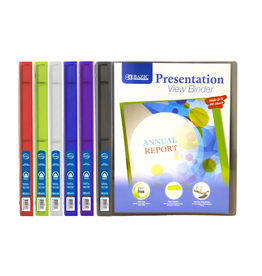 BINDER - .5"  POLY 3-RING VIEW W/ 2-POCKETS