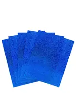 HYGLOSS HOLOGRAPHIC PAPER SELF-ADHESIVE : 8½x11, SPARKLE BLUE 5 SHEETS