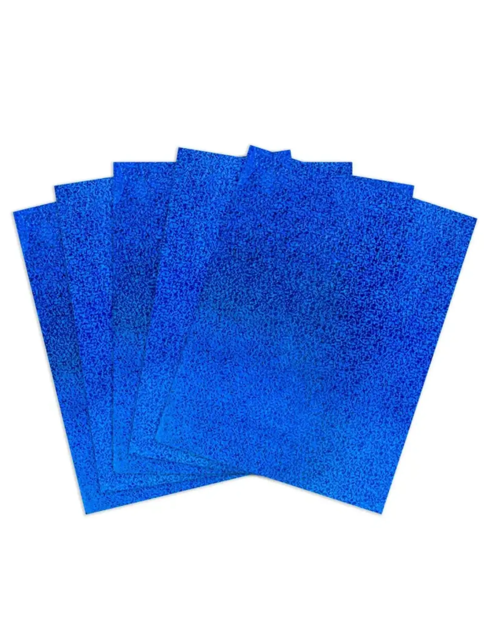 HYGLOSS HOLOGRAPHIC PAPER SELF-ADHESIVE : 8½x11, SPARKLE BLUE 5 SHEETS