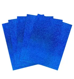 HYGLOSS HOLOGRAPHIC PAPER SELF-ADHESIVE : 8½x11, SPARKLE BLUE 5 SHEETS