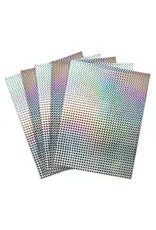 HYGLOSS HOLOGRAPHIC BOARD: 8½x11 MOSAIC SILVER 5 SHEETS