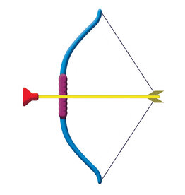 CUT OUTS: BOW AND ARROW 4" -20 PACK