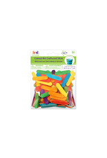 CRAFT STICKS: MINI ASSORTED COLORS  2-5/8" 130 PACK