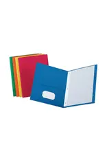 2 POCKET PAPER FOLDER WITH 3 PRONGS - BLACK