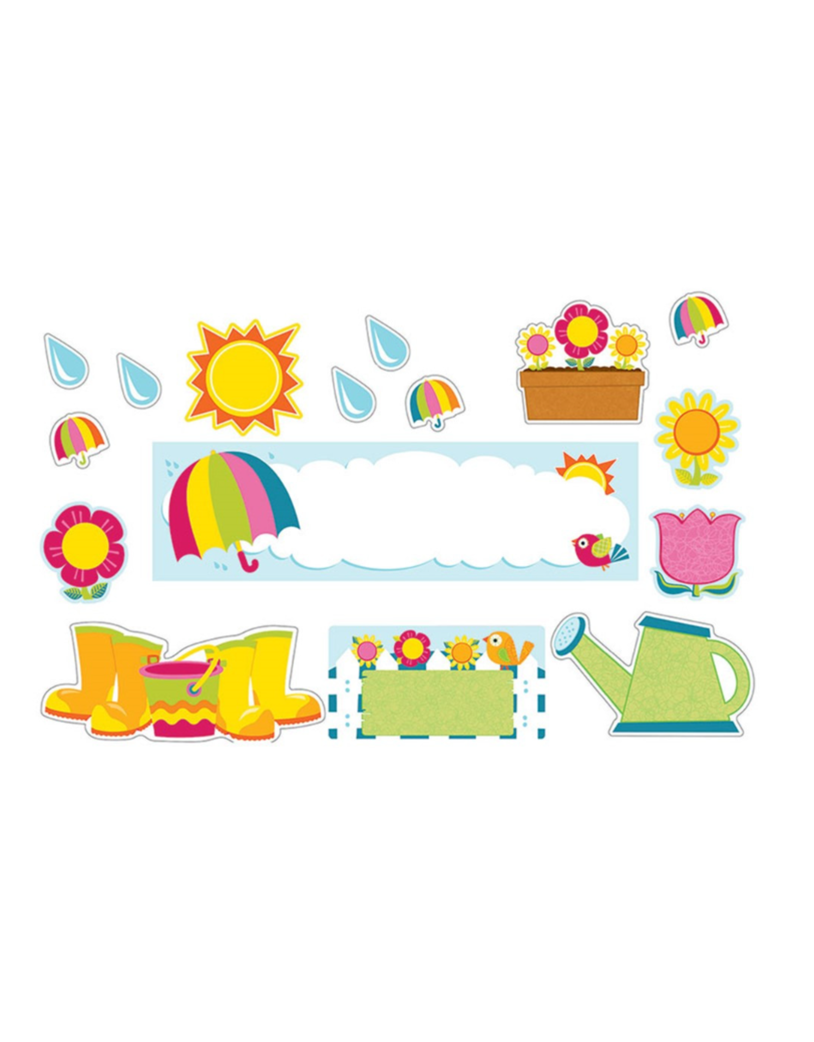 MINI  BULLETIN BOARD SET - SPRING THEME