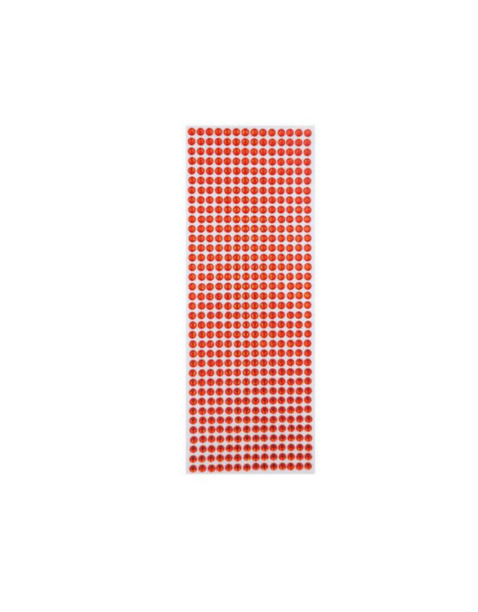 RHINESTONE STICKER: 6MM RED 504 PACK