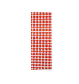 RHINESTONE STICKER: 6MM RED 504 PACK