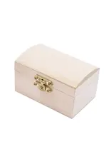 WOOD JEWELRY BOX 3.5"x2.1"x2.1"