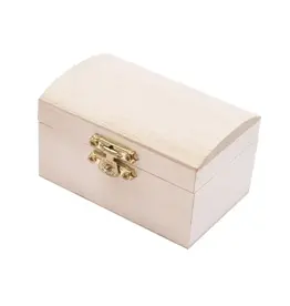 WOOD JEWELRY BOX 3.5"x2.1"x2.1"