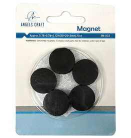 CERAMIC MAGNET DISC  3/4" 10 PACK