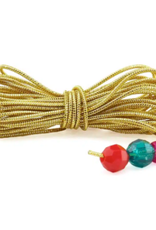 BEADING THREAD - ELASTIC - GOLD 3 YARDS
