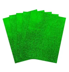 HYGLOSS HOLOGRAPHIC PAPER SELF-ADHESIVE: 8½x11, SPARKLE GREEN 5 SHEETS