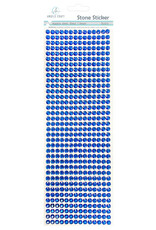 RHINESTONE STICKER: 6MM DARK BLUE 504 PACK