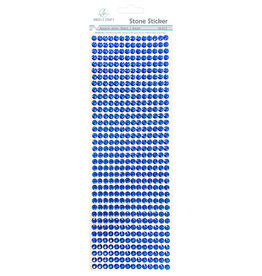 RHINESTONE STICKER: 6MM DARK BLUE 504 PACK