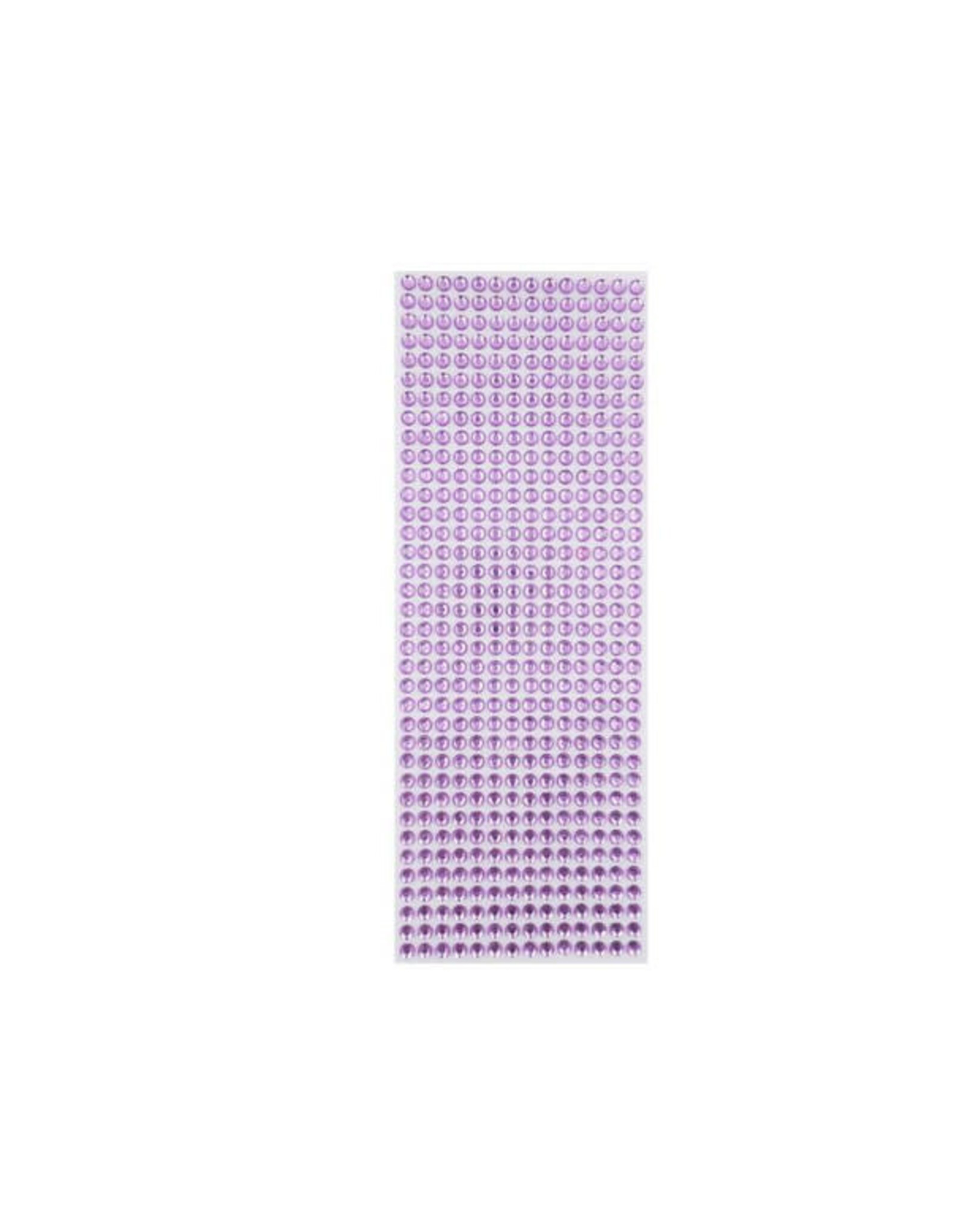 RHINESTONE STICKER: 6MM LIGHT PURPLE 504 PACK