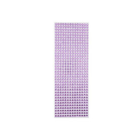 RHINESTONE STICKER: 6MM LIGHT PURPLE 504 PACK