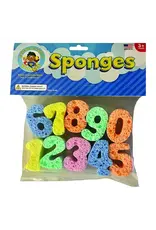 CAPTAIN CREATIVE SUPER SPONGE SET NUMBERS  12PC
