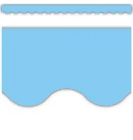 Carson-Dellosa SCALLOPED  BORDERS  2¼" x 39' SKY BLUE