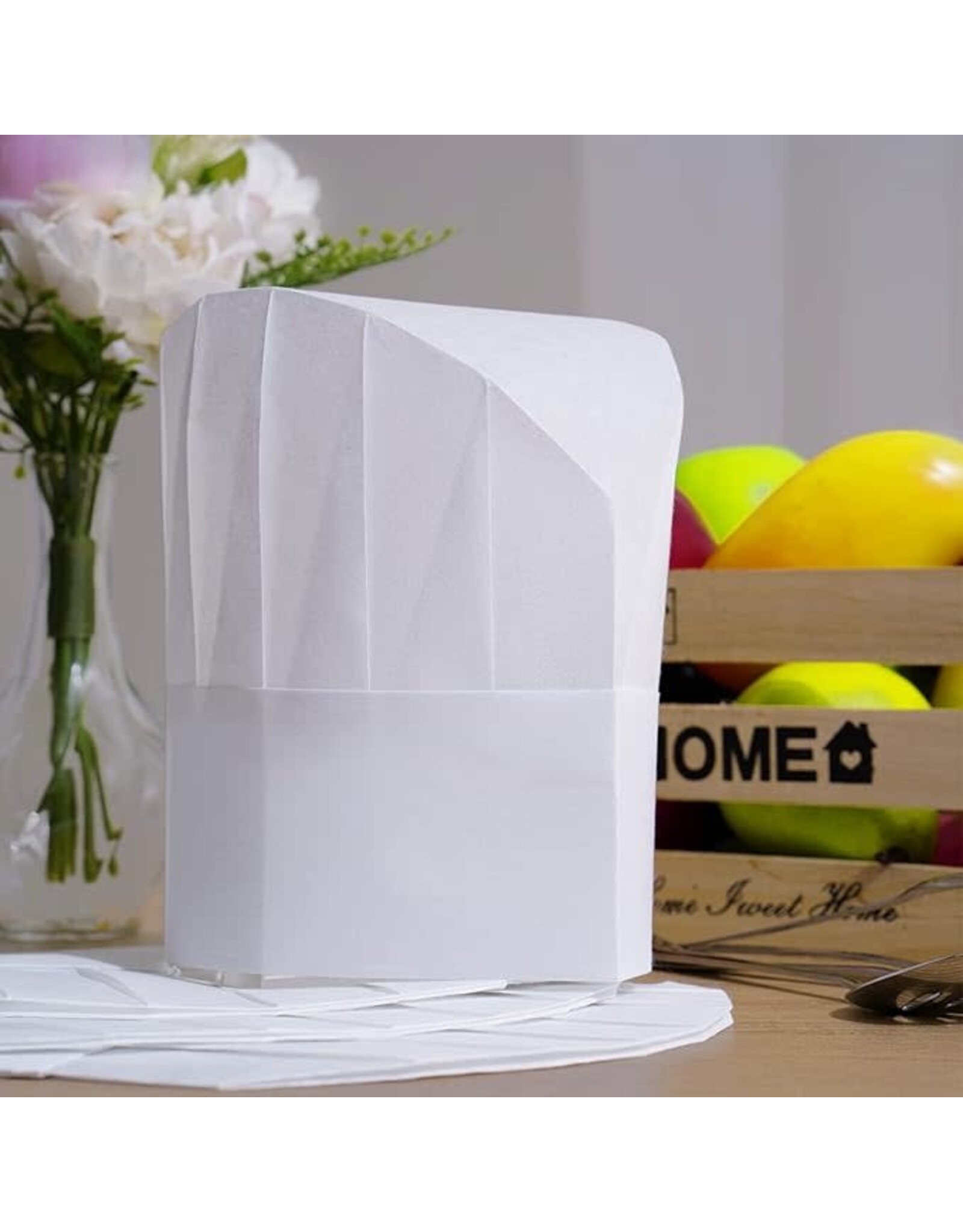 BAKER'S  ( CHEF ) HATS NON WOVEN FABRIC CHILD SIZE - 20 PACK