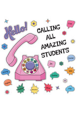 BULLETIN BOARD SET: HELLO CALLING ALL AMAZING STUDENTS