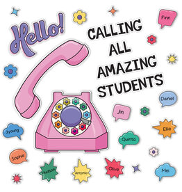 BULLETIN BOARD SET: HELLO CALLING ALL AMAZING STUDENTS