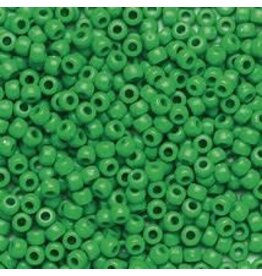 PONY BEADS: OPAQUE GREEN 6mmX9mm 900 PACK