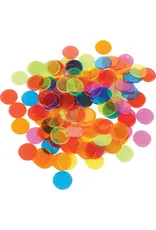 COLORED DISCS -  3/4" TRANSLUCENT COUNTERS 250 PACK