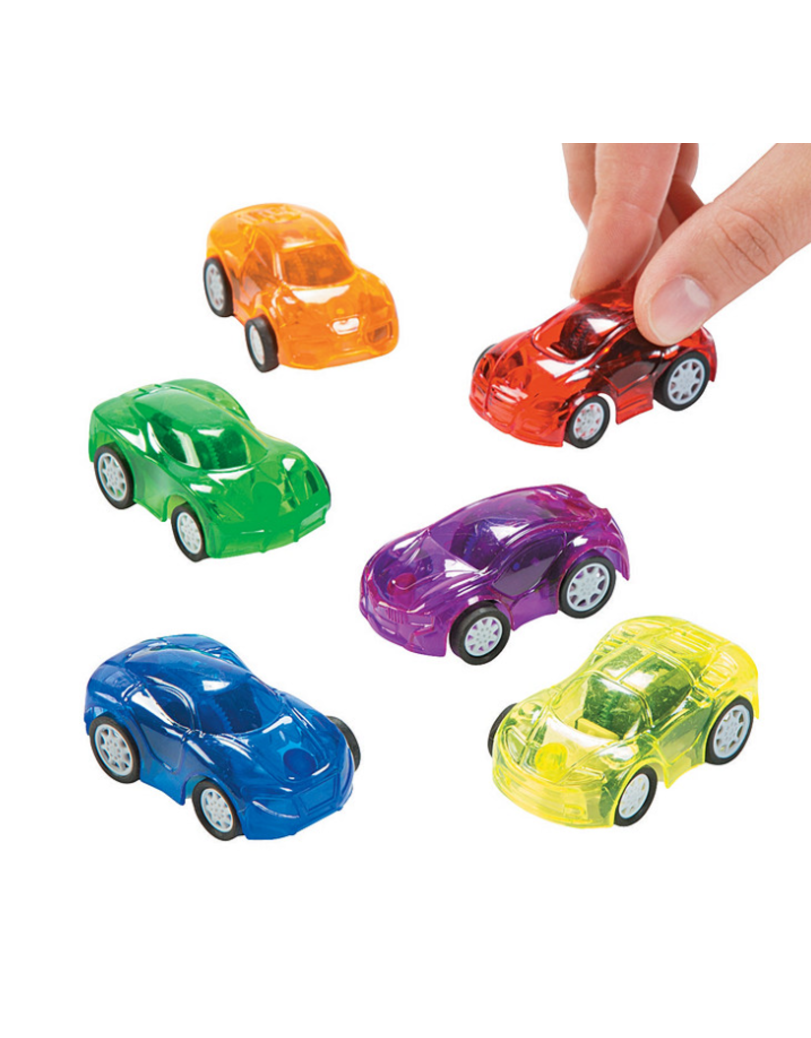 TRANSPARENT PULL BACK CARS 24 PACK