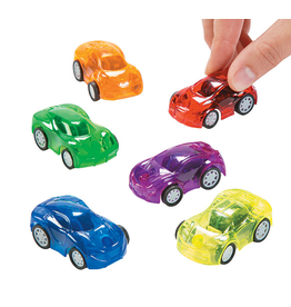 TRANSPARENT PULL BACK CARS 24 PACK