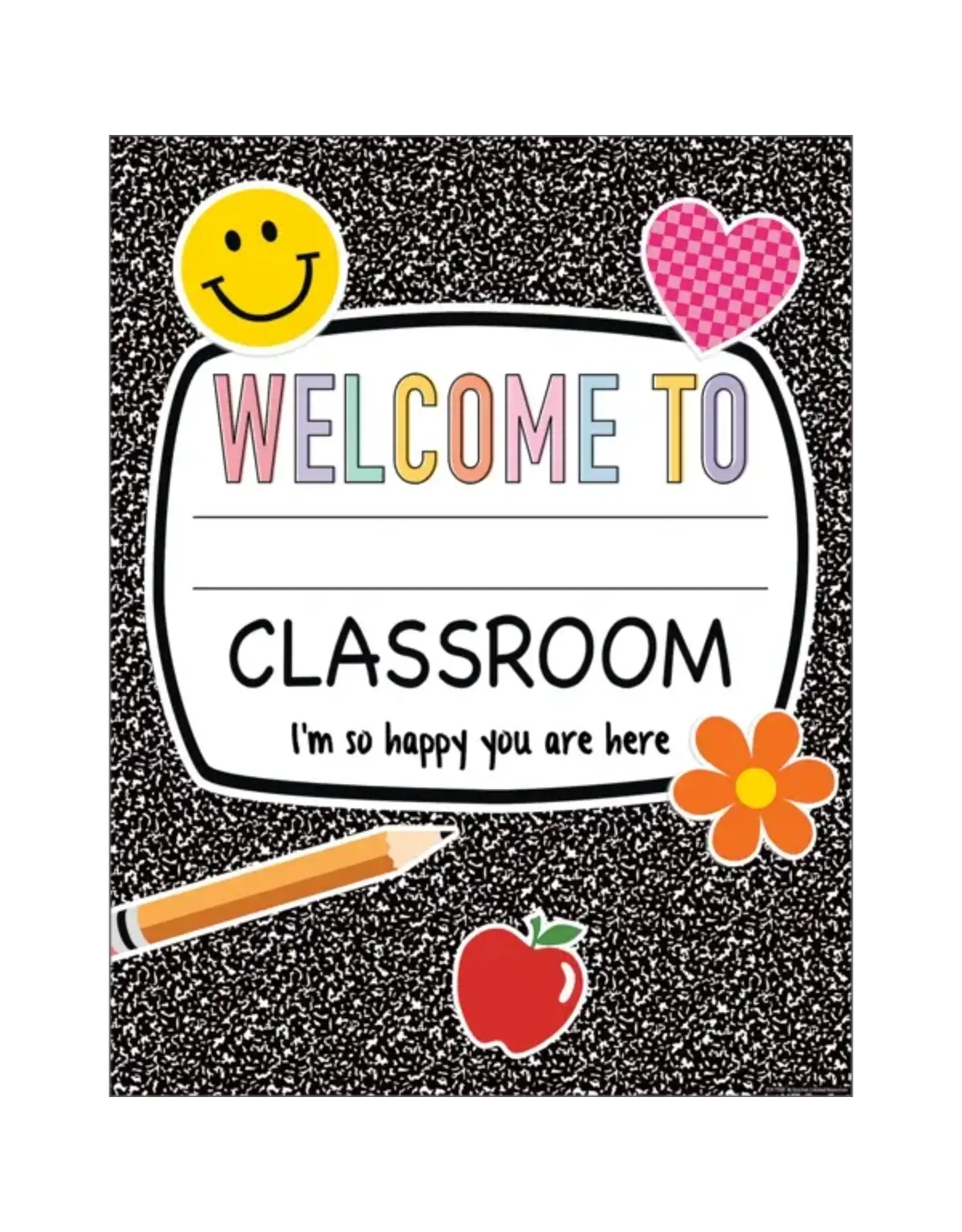 CHARTLET: COMPOSITION WELCOME 17"X22"