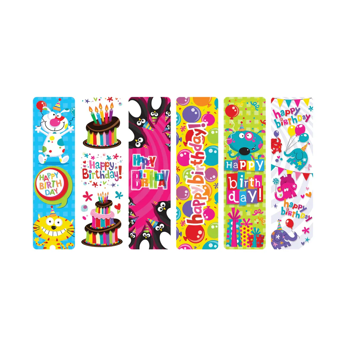 HAPPY BIRTHDAY BOOKMARKS ASSORTED DESIGNS - Creative Kids