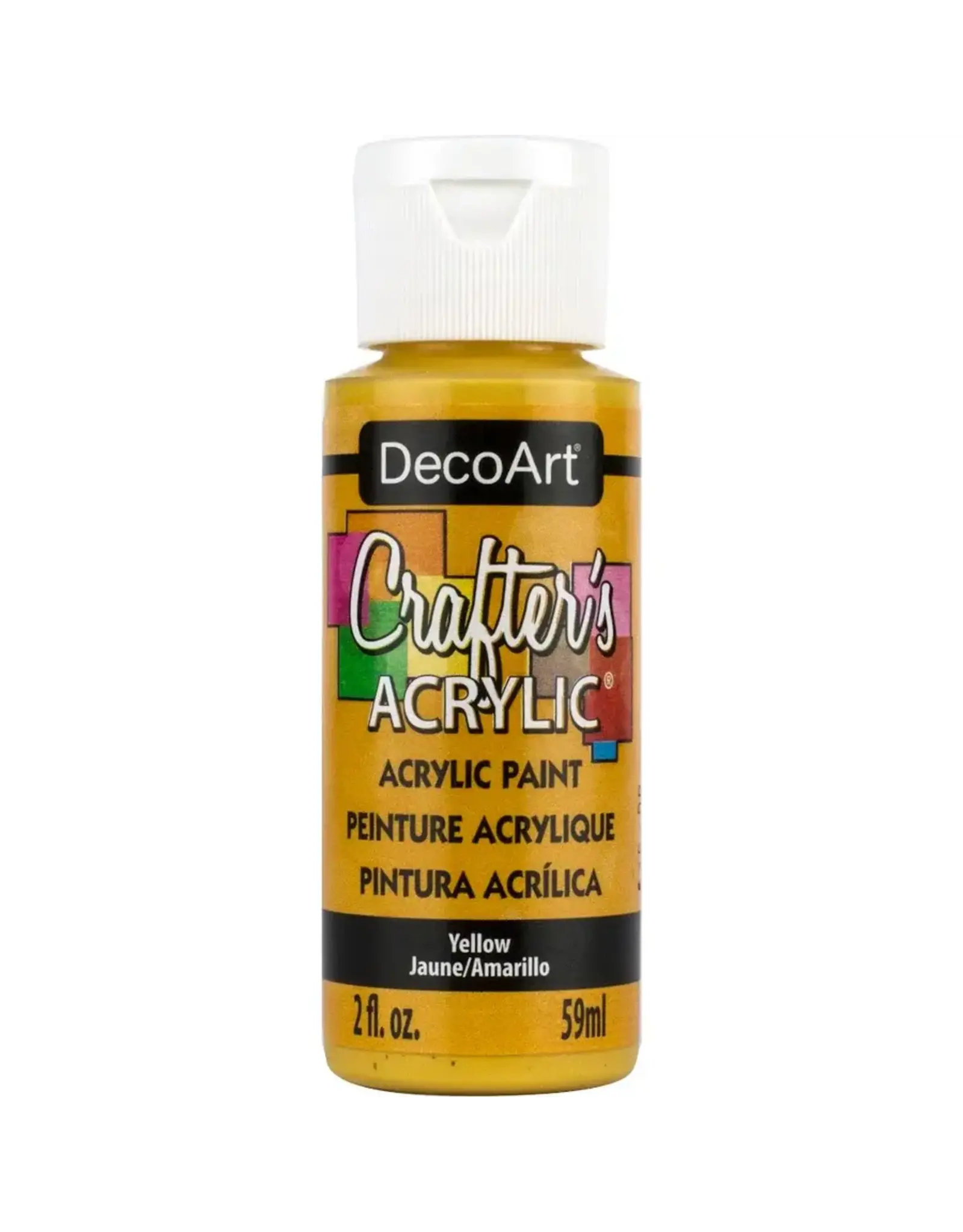 Deco Art Crafter's Acrylic All-Purpose Paint 2oz- Yellow