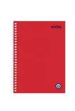 NOTEBOOK - 5"x7" POLY COVER - 80 SHEETS - RED COVER
