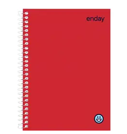 NOTEBOOK - 5"x7" POLY COVER - 80 SHEETS - RED COVER
