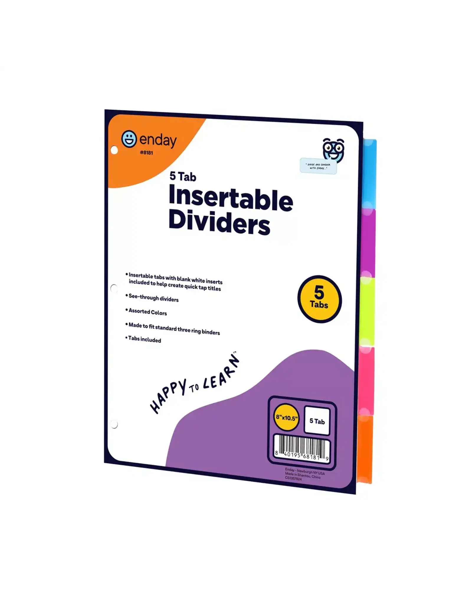 DIVIDERS 5-TAB PLASTIC WITH POCKETS