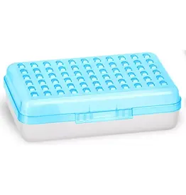 PENCIL CASE: DOTS COVER 8.5"X6.22"  - BLUE