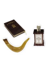 CUT OUT TESHUVA TEFILLA UTZEDAKA 3 PIECES-20 SETS 1.75"