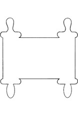 RANENU CUT OUT BLANK  TORAH 12 PIECES 7.5"X7.5"
