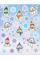 RANENU STICKER: SNOWMEN AND SNOWFLAKES - 6 SHEETS