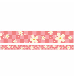 STRAIGHT BORDER: FLOWER POWER - 2 1/4"X37'