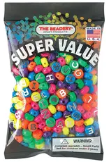 NEON ALPHABET BEADS 10MM  - 350 PACK